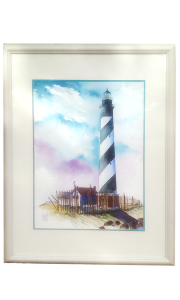The Cape Hatteras Lighthouse - Terry Madden Original Watercolor